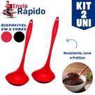 Kit 2 Utensílios Silicone Premium Concha Não Risca Alta Durabilidade E Resistencia