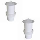 Kit 2 Válvulas Brancas para Tanque Universal DR 1.1/4 Autosserviço