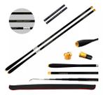 Kit 2 Vara Pesca Telescópica Mão 6,3M 100% Fibra Carbono 5,4M Ultra Leve Kary