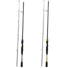 Kit 2 Varas 1,80mt 25lb Cabo-Bipartido Para Molinete Mix Carbon