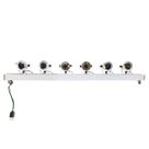 Kit 2 varas elet 1,25 mt c/6 tx de led branco quente volt - branco
