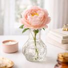 Kit 2 Vaso Decorativo 8cm Mini Vidro Flores Resistente
