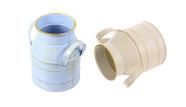 Kit 2 Vaso Decorativo De Flores De Ânfora De Ferro Leiteira