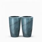 Kit 2 Vaso Para Plantas Classic Conico Cor:Ferrugem Kit 2 Vaso Para Plantas Classic Conico Cor:Ferrugem