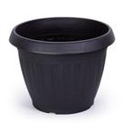 kit 2 Vaso Plástico p/ Flores Plantas 2,5 litros preto