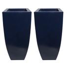 Kit 2 Vaso Quadrado De Polietileno 41cm Para Plantas E Flores Kit 2 Vaso Quadrado De Polietileno 41cm Para Plantas E Flores