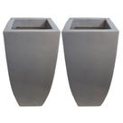 Kit 2 Vaso Quadrado De Polietileno 41cm Para Plantas E Flores Kit 2 Vaso Quadrado De Polietileno 41cm Para Plantas E Flores