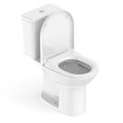 Kit 2 Vaso Sanitários com Caixa Acoplada e Assento Queda Amortecida Round Roca Branco/Brilhante