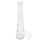 Kit 2 Vasos de Vidro Grande Solitário Rigado 46x9 Decoração