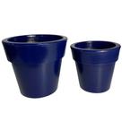 Kit 2 Vasos Decorativos De Polietileno Para Plantas e Flores