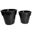 Kit 2 Vasos Decorativos De Polietileno Para Plantas e Flores