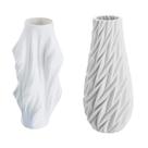 Kit 2 Vasos Decorativos Planta Cerâmica Branco Sala Rafimex