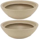Kit 2 Vasos para Plantas em Plástico Tramontina Indi Granito Areia Flores Folhagens Suculentas