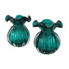 Kit 2 Vasos Trouxinhas de Murano Petit - Laradore Esmeralda