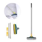 Kit 2 Vassoura e Rodo 2em1 Retrátil Com Cabo Extensível 1m