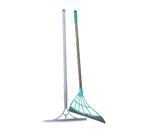 Kit 2 Vassoura Mágica Rodo Mop Limpa Vidro Chão Seca Silicone Ajustável Ergonômico Extensor Piso