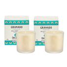 Kit 2 Vela Perfumada Aromática de Ambientes Terrapeutics Granado Chá Branco 180g