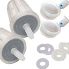 Kit 2 Vela Refil Filtro Talha de Barro Gravidade Carvão Ativado e Boia Dosadora