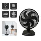 Kit 2 Ventilador De Mesa 47cm 45w 3 Velocidades Turbo Power 110/220v Preto