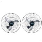 Kit 2 Ventilador de Parede 60cm Bivolt Oscilante Silencioso