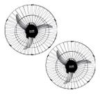 Kit 2 Ventilador De Parede Tufão 50cm Preto M2 Lorensid