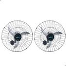 Kit 2 Ventilador Parede Industrial Oscilante 60cm Potente