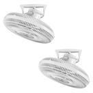 Kit 2 Ventiladores De Teto Premium 360º 50cm BRANCO Grade PLÁSTICA 170W Bivolt 76-5431 Ventidelta