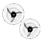 Kit 2 Ventiladores Parede Tufão Sprint 60cm M3 Bivolt