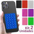 Kit 2 Ventosas Silicone Para Celular Adesivo Suporte Capinha Suporte