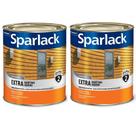 Kit 2 Verniz Natural Brilhante Sparlack Extra Marítimo Incolor 900ml Protege Madeira Porta Janela