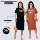 Kit 2 Vestidos Feminino Estampado Moda Evangelica Casual Kit 2 Vestidos Feminino Estampado Moda Evangelica Casual