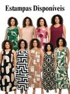 Kit 2 Vestidos Longo Básico Com Alça Grossa Decote Redondo Sem Bojo Fenda Lateral Casual Elegante Le