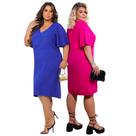 kit 2 Vestidos Moda Feminina G GG EXG G1 Atacado Tendência Verão Plus Size Social Fresquinho