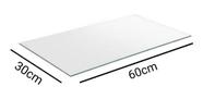 Kit 2 Vidro 60x30 4mm Balcão Vitrine P/ Loja +12 Conectivos