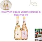 Kit 2 Vinho Baze Charme Branco E Rosé 750 ml