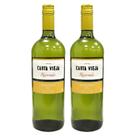 Kit 2 Vinho Branco Chardonnay Carta Vieja 1L - Chileno