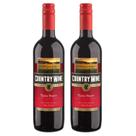 Kit 2 Vinho Tinto Suave Country Wine 750ml - Serra Gaúcha
