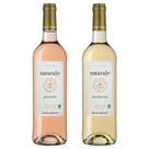 Kit 2 Vinhos Naturalys Rosé e Chardonnay Branco Francês vinícola Gérard Bertrand
