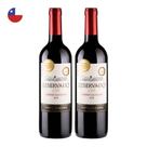 Kit 2 Vinhos Santa Carolina Reservado Cabernet Sauvignon Tinto Chile 750ml