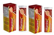 Kit 2 vitamina c 1g c/10 comprimidos efervescentes - A2F IND. FARMACEUTICA JTDA