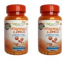 Kit 2 Vitamina C e Zinco 60 Cápsulas 500mg