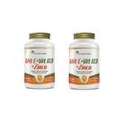 Kit 2 Vitamina C + Vitamina D3 + Zinco 2x60 cps Flora Nativa