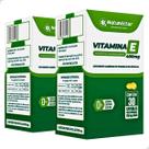 Kit 2 Vitamina E Tocoferol 400 ui 60 Cápsulas Gelatinosas Alfa Pura Concentrada Suplementos Comprimidos