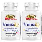 Kit 2 Vitamina K2 + Colágeno Tipo 2 + Magnésio 120 Cápsulas - Rei Terra Kit 2 Vitamina K2 + Colágeno Tipo 2 + Magnésio 120 Cápsulas - Rei Terra