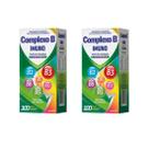 Kit 2 Vitaminas Complexo B Imuno C/100 Comprimidos - Airela