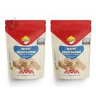 Kit 2 Wafer Quadradinho Lowçucar Zero Lactose Sabor Chocolate Branco 60G