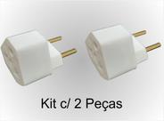 Kit 2 x Adaptador para Tomada 20A Branco