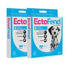 Kit 2 x coleira ectofend g azul