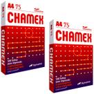 Kit 2 x Papel Sulfite A4 Chamex 75g Branco Resma 500 fls
