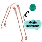 Kit 2 x Raspador Cobre Limpador Lingua Cobre Com Marcador